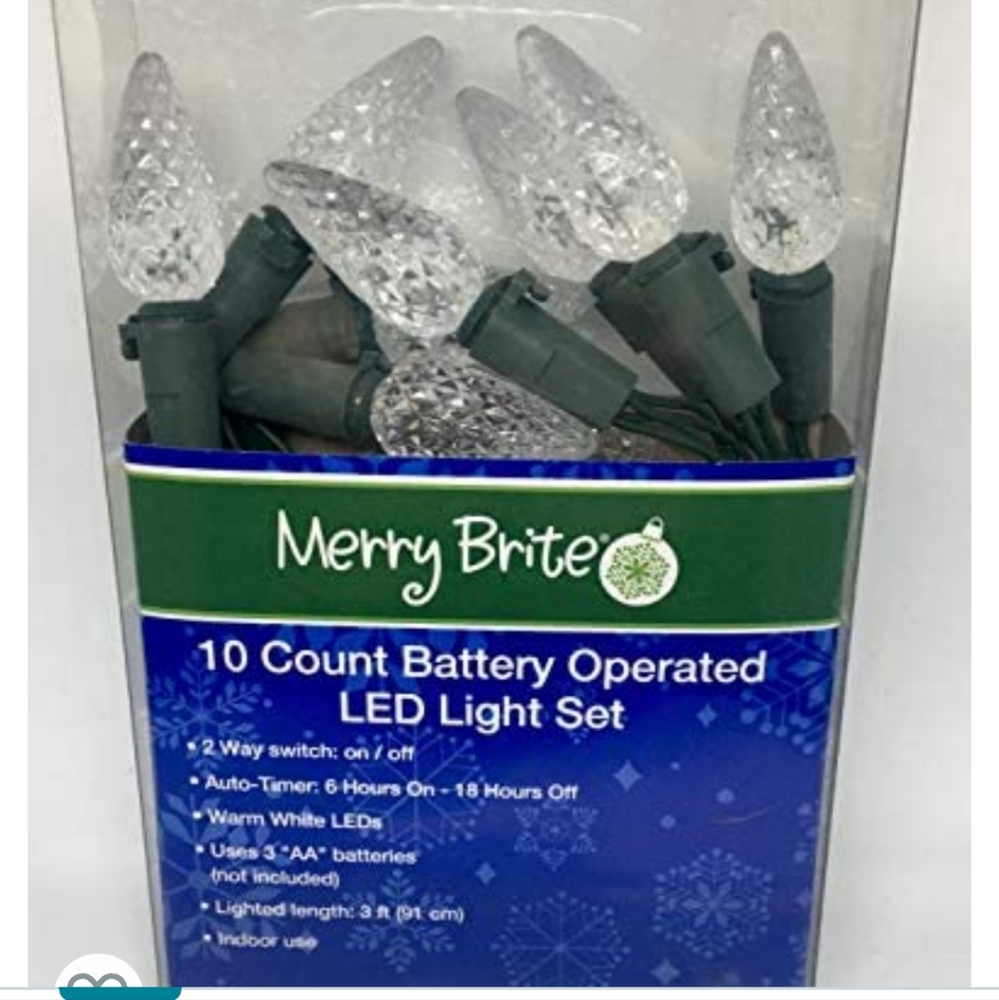 Merry Brite LED 10 Count Battery Operated Light Set - Picture 5 of 5